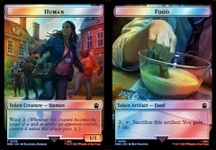 Human (0038) // Food (0058) Double-Sided Token - Surge Foil