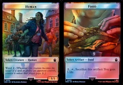 Human (0038) // Food (0059) Double-Sided Token - Surge Foil