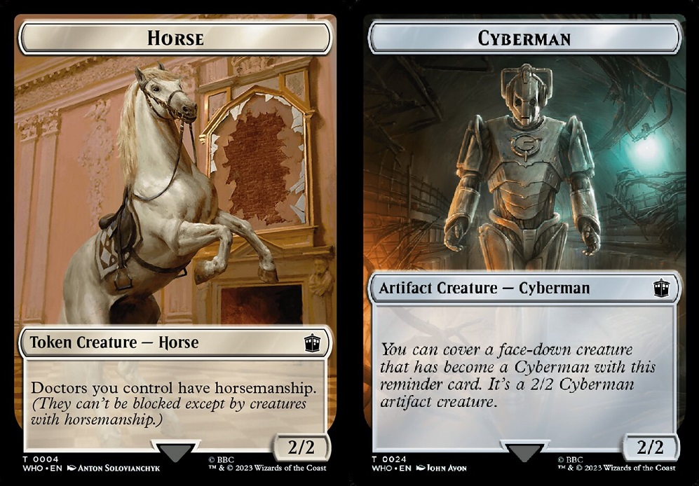 Horse // Cyberman Double-Sided Token