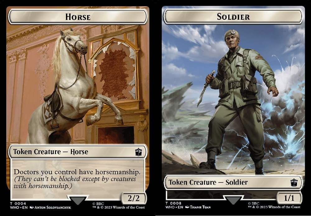 Horse // Soldier Double-Sided Token