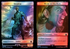 Soldier // Mark of the Rani Double-Sided Token - Surge Foil