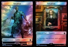 Soldier // Treasure (0060) Double-Sided Token - Surge Foil