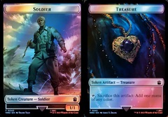 Soldier // Treasure (0061) Double-Sided Token - Surge Foil