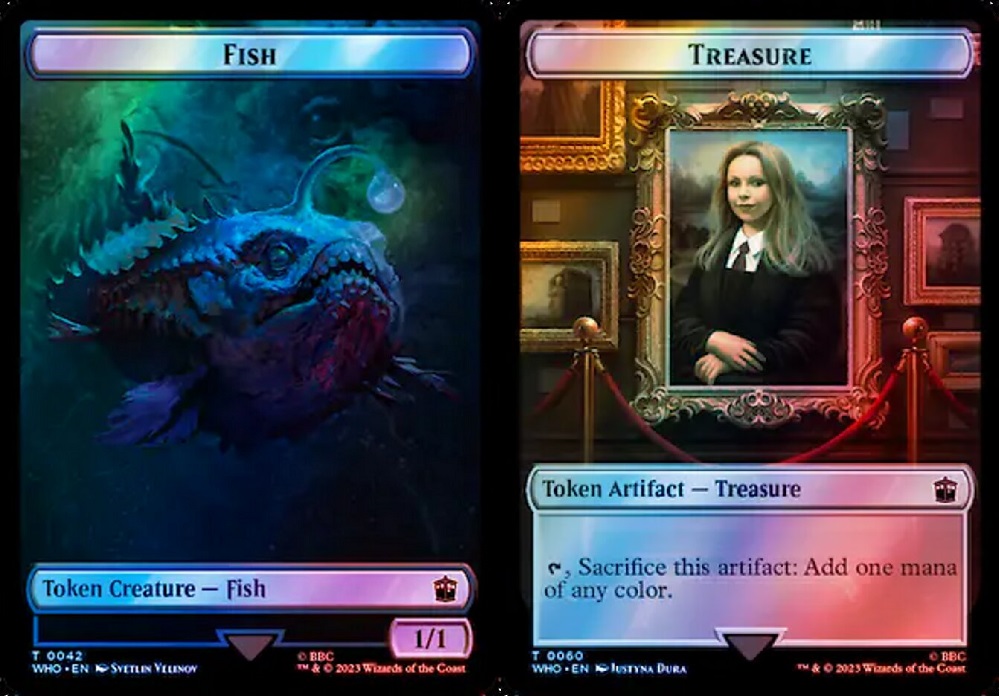 Fish // Treasure (0060) Double-Sided Token - Surge Foil