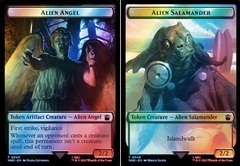 Alien Angel // Alien Salamander Double-Sided Token - Surge Foil