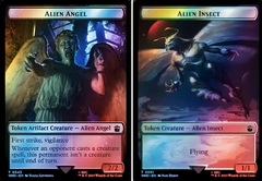 Alien Angel // Alien Insect Double-Sided Token - Surge Foil