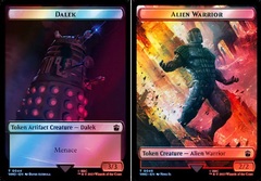 Dalek // Alien Warrior Double-Sided Token - Surge Foil