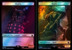 Dalek // Beast Double-Sided Token - Surge Foil