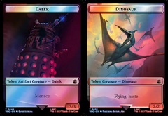 Dalek // Dinosaur Double-Sided Token - Surge Foil