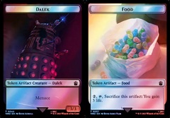 Dalek // Food (0057) Double-Sided Token - Surge Foil