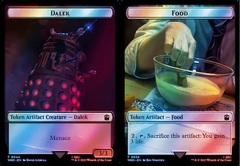 Dalek // Food (0058) Double-Sided Token - Surge Foil