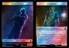 Human Rogue // Cyberman Double-Sided Token - Surge Foil