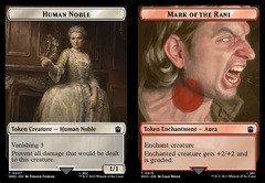 Human Noble // Mark of the Rani Double-Sided Token - Foil