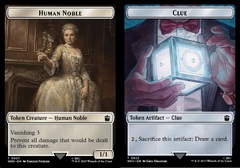 Human Noble // Clue (0022) Double-Sided Token