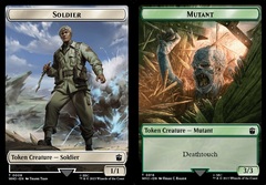 Soldier // Mutant Double-Sided Token - Foil