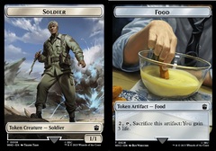 Soldier // Food (0026) Double-Sided Token - Foil