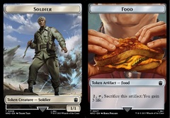 Soldier // Food (0027) Double-Sided Token - Foil