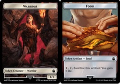 Warrior // Food (0027) Double-Sided Token - Foil