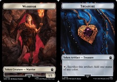 Warrior // Treasure (0029) Double-Sided Token - Foil