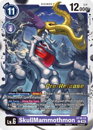 SkullMammothmon - ST16-13 - U - Foil (Pre-Release)