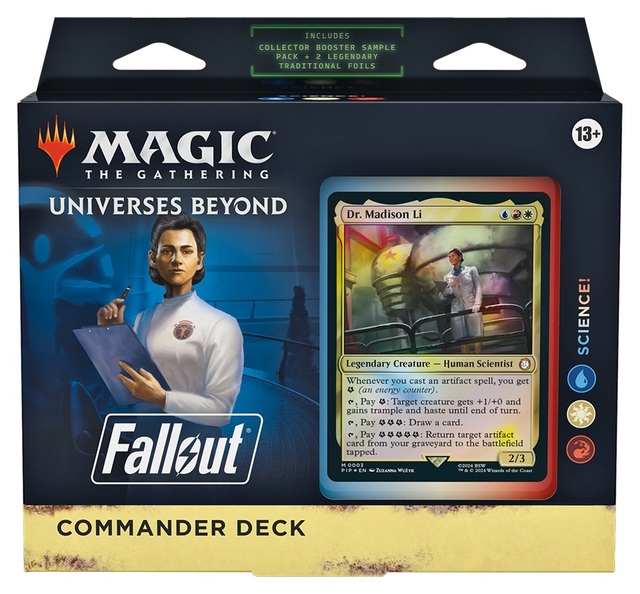 Universes Beyond Fallout Commander Deck Science Magic Sealed Product Commander Decks 0876