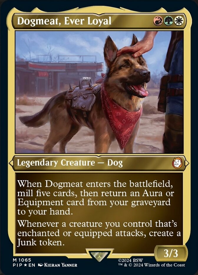 (1065) Dogmeat, Ever Loyal - FOIL THICK STOCK Display Commander