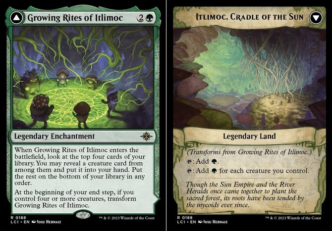 Mint/Near-Mint, English - 1 x MTG Growing Rites of Itlimoc - Foil
