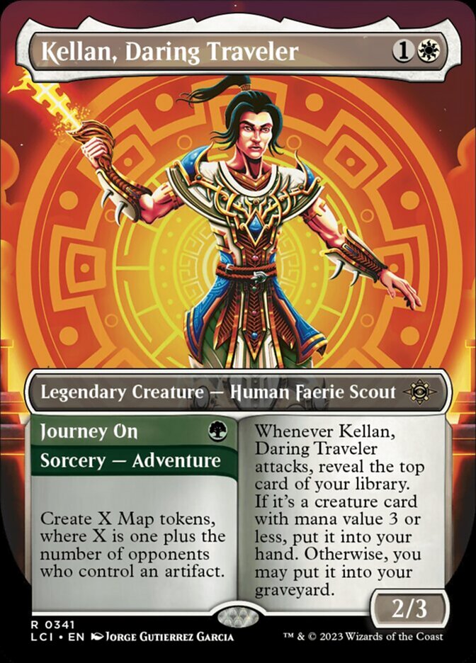 Kellan, Daring Traveler // Journey On - Foil - Borderless