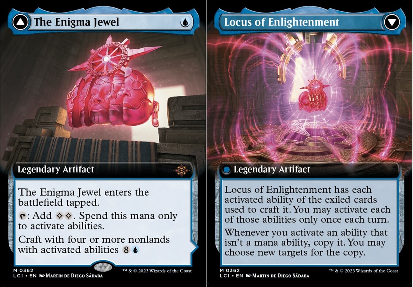 The Enigma Jewel // Locus of Enlightenment - Extended Art - Magic Singles »  The Lost Caverns of Ixalan - The Comic Hunter