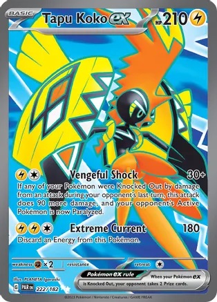 Tapu Koko ex - 222/182 - Ultra Rare