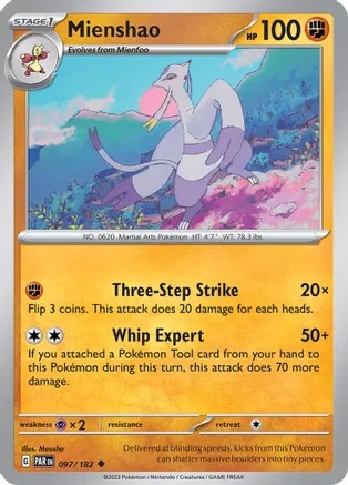 Mienshao - 097/182 - Uncommon - Reverse Holo