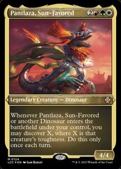 Pantlaza, Sun-Favored (Display Commander) - Thick Stock - Foil Etched