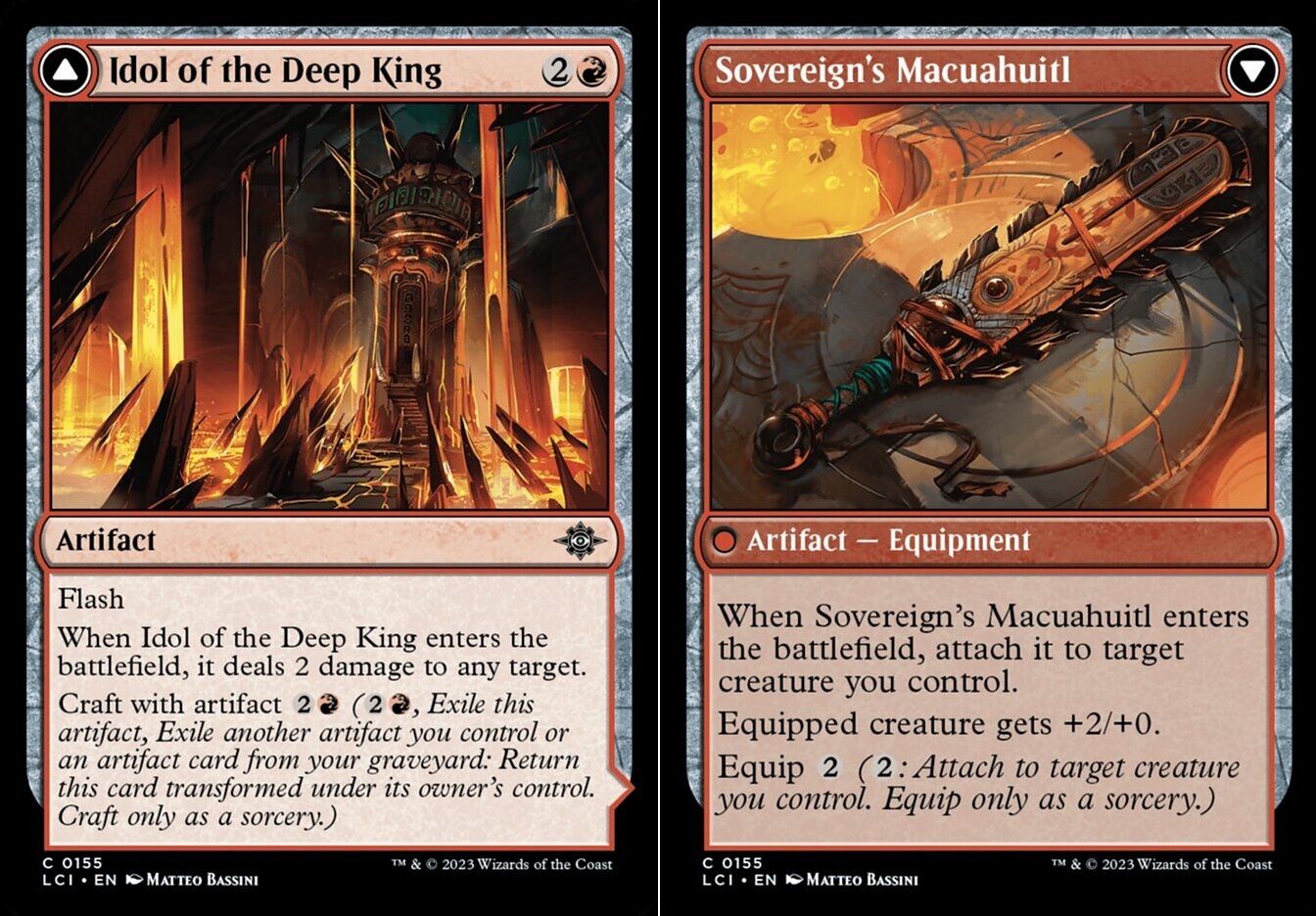 Idol of the Deep King // Sovereigns Macuahuitl - Foil