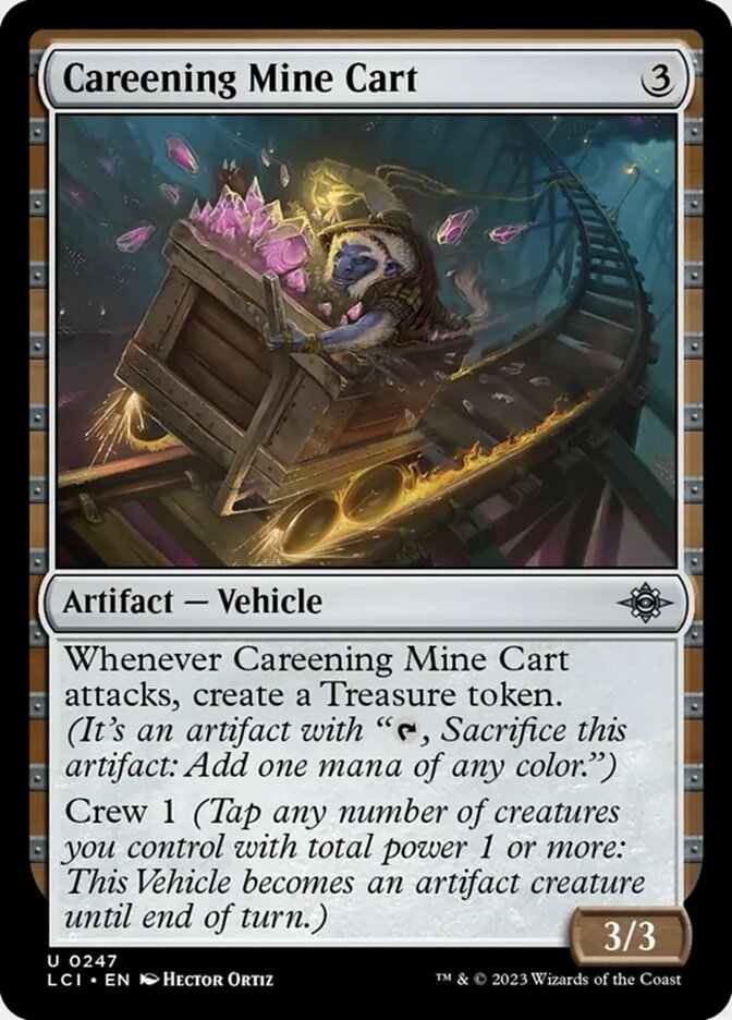 Careening Mine Cart - Foil