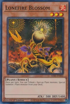 Lonefire Blossom - RA01-EN002 - Super Rare - 1st Edition