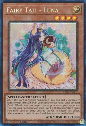 Fairy Tail - Luna - RA01-EN009 - Prismatic Collector's Rare - 1st Edition
