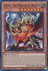 Alpha, the Master of Beasts - RA01-EN022 - Super Rare - 1st Edition