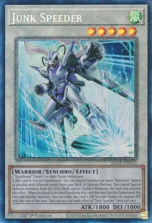 Junk Speeder - RA01-EN032 - Prismatic Collectors Rare - 1st Edition