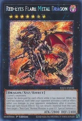 Red-Eyes Flare Metal Dragon - RA01-EN038 - Platinum Secret Rare - 1st Edition