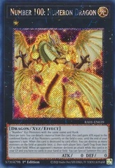 Number 100: Numeron Dragon - RA01-EN039 - Platinum Secret Rare - 1st Edition