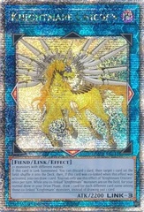 Knightmare Unicorn - RA01-EN043 - Quarter Century Secret Rare - 1st Edition