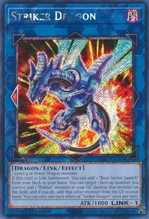 Striker Dragon - RA01-EN046 - Platinum Secret Rare - 1st Edition