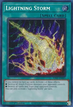 Lightning Storm - RA01-EN061 - Secret Rare - 1st Edition