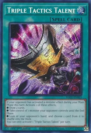 Triple Tactics Talent - RA01-EN063 - Secret Rare - 1st Edition