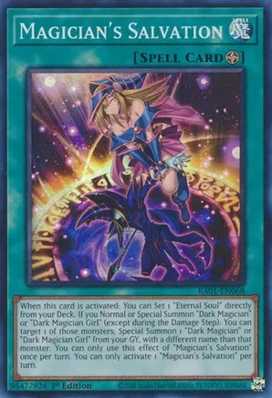 Magicians Salvation - RA01-EN068 - Super Rare - 1st Edition