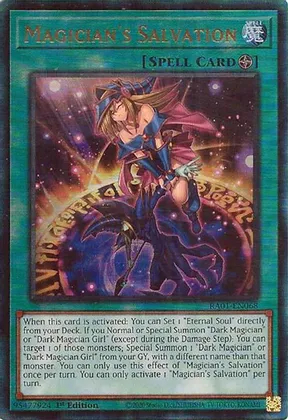 Magicians Salvation - RA01-EN068 - Prismatic Ultimate Rare - 1st Edition