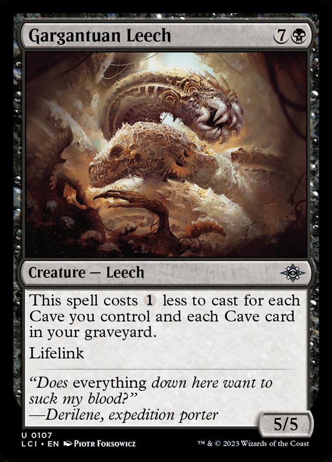 Gargantuan Leech - Foil Gargantuan Leech - Foil