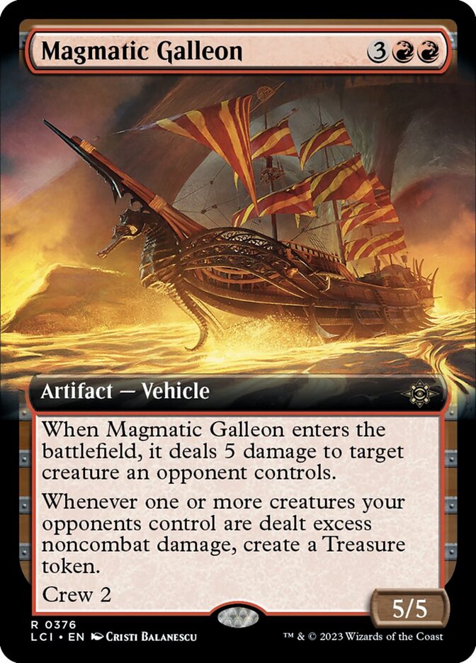 Magmatic Galleon - Foil - Extended Art