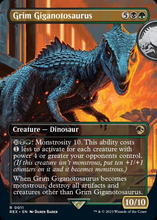 Grim Giganotosaurus - Borderless