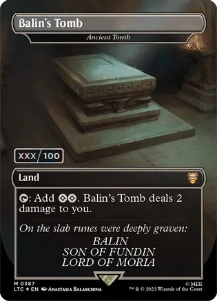 Balins Tomb - Ancient Tomb - Foil (Serial Numbered)